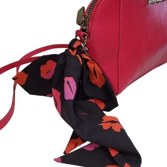 Betsey Johnson‎ Anaya Crossbody with Scarf Hot Pink - Picture 3 of 9